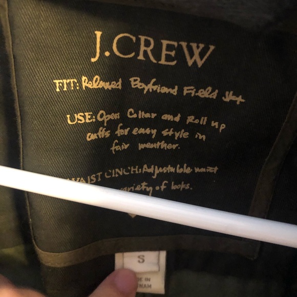 J. Crew army green jacket. Never worn! Size small - Picture 2 of 2